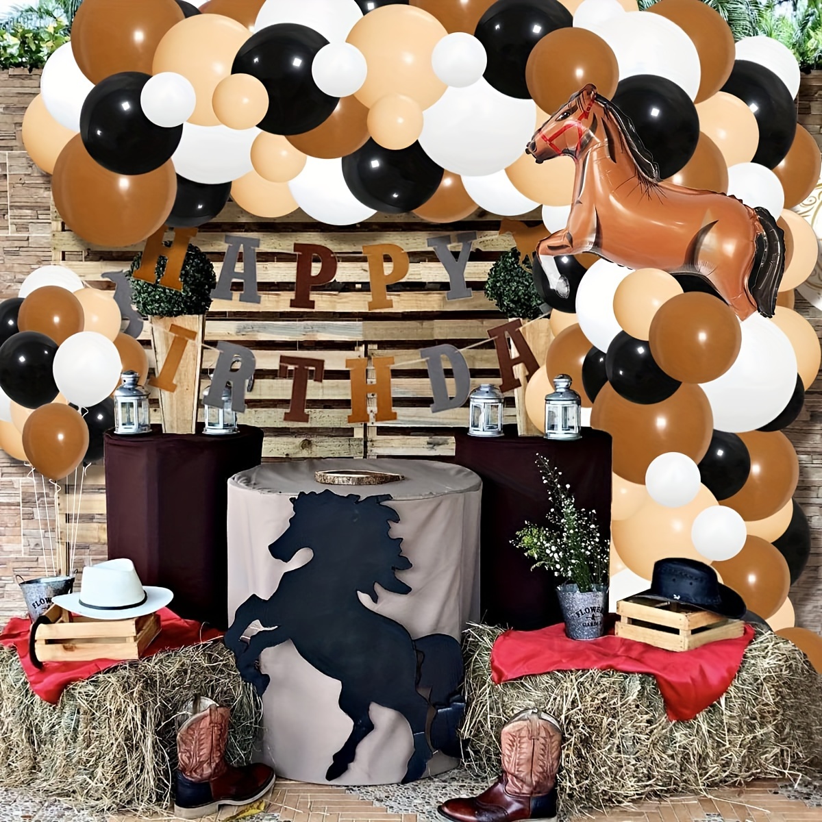 6 piezas de globos de animales de granja, globos de animales que caminan,  globos para mascotas, tema de animales de granja, decoraciones para fiestas  de cumpleaños, globos de aluminio Mylar, deco