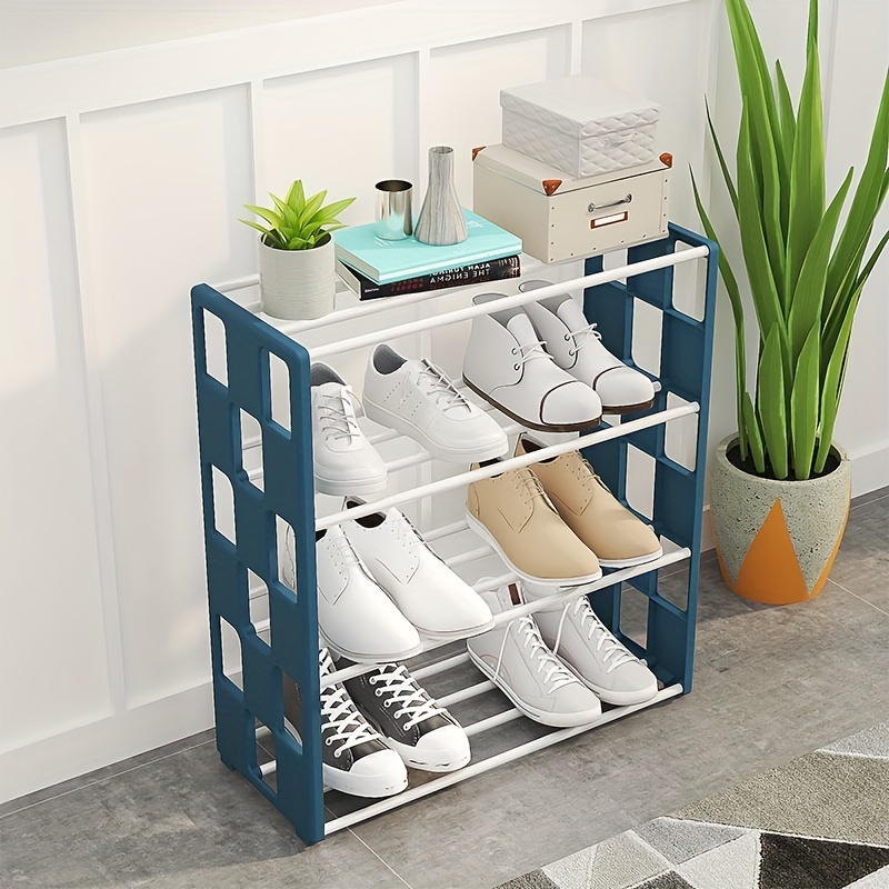 1pc Household Foldable Shoe Rack, Multi-Purpose Free-Standing Shoe Organizer,  Suitable For Dormitory & Student Bedroom