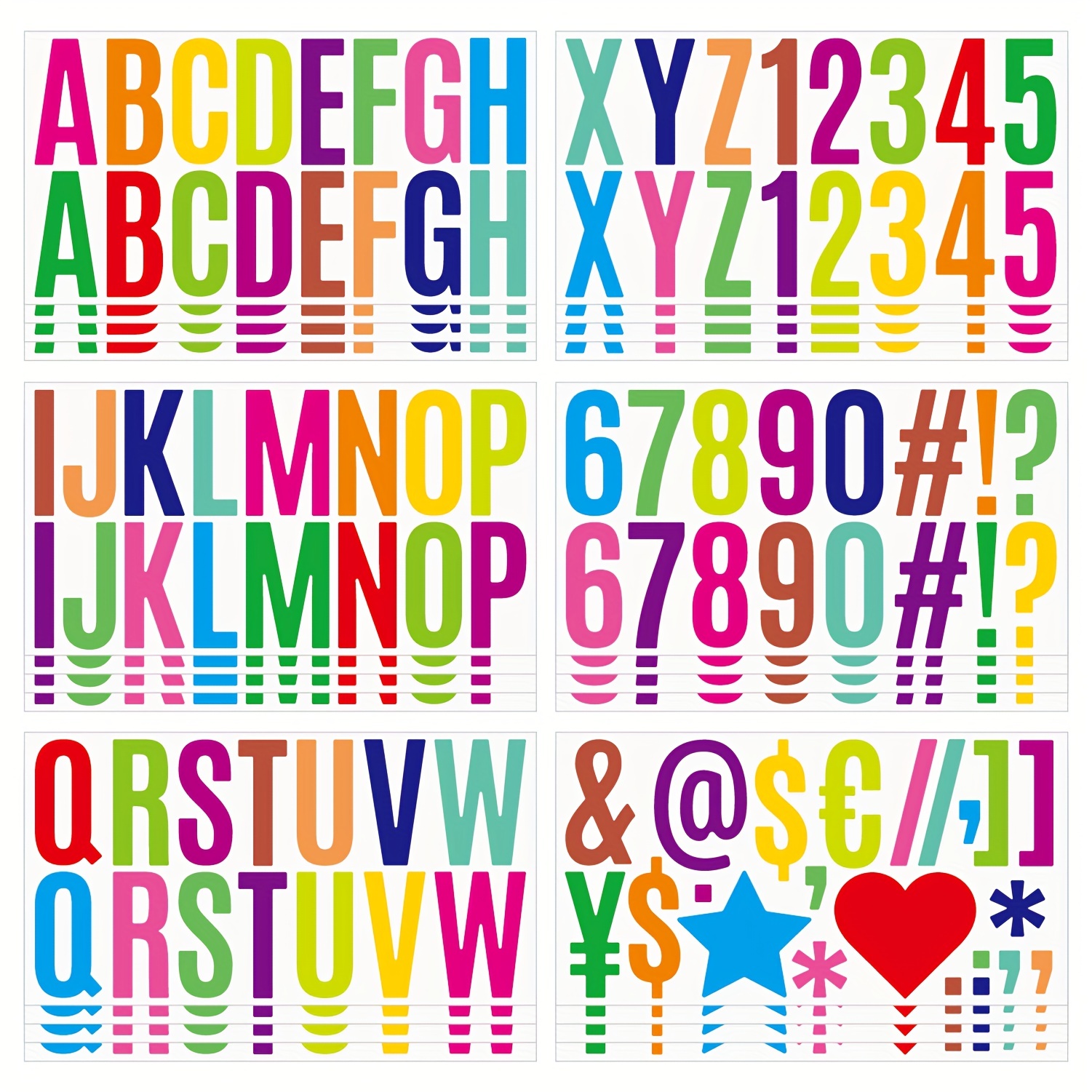 Letter Stickers Large Size Multi style Self adhesive - Temu