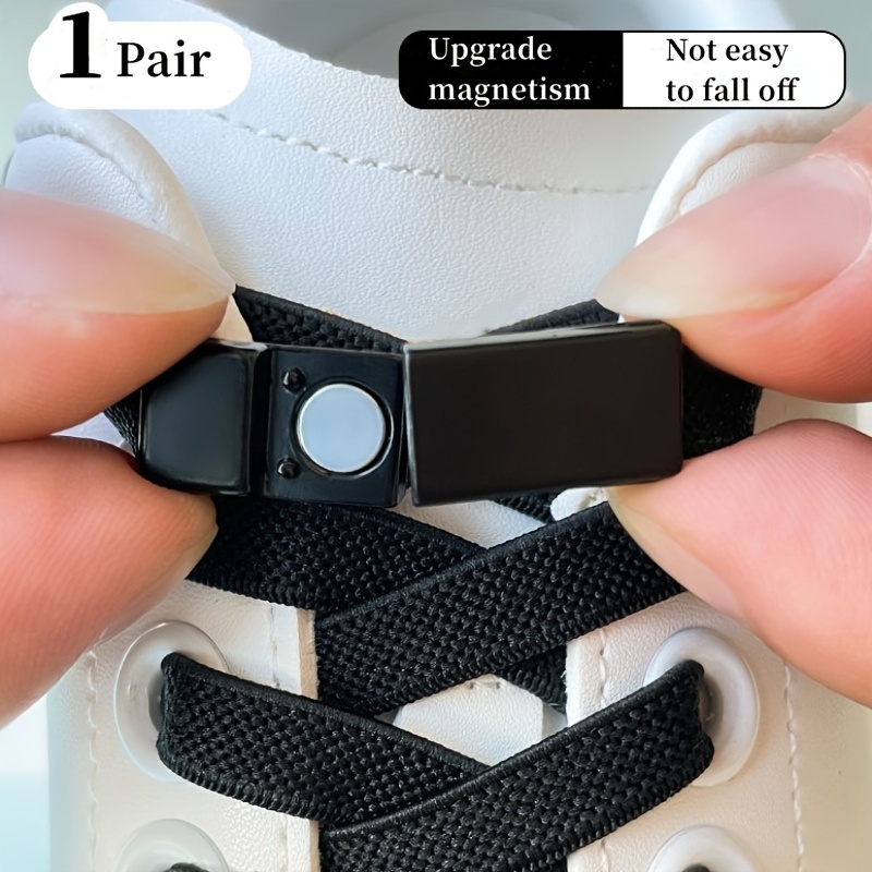 Magnetic lock No tie Shoe laces Elastic Shoelaces without ties Shoelace on  magnets Kids Adult Boots Sneakers Laces - AliExpress