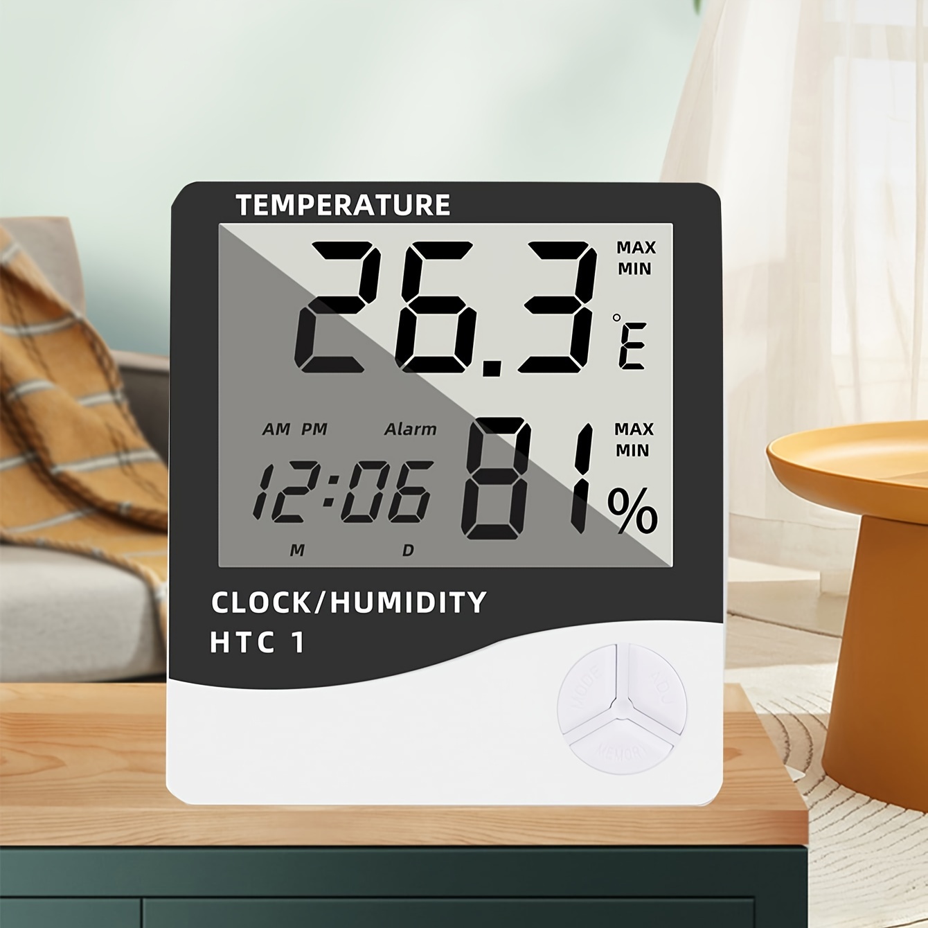 6 pièces Jauge d'humidité Capteur d'humidité Thermomètre intérieur  Température et humidité précises