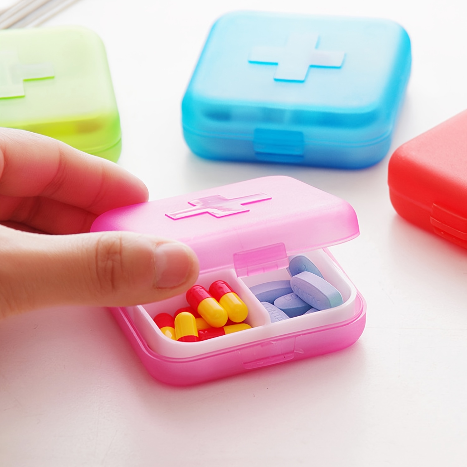 4 Grids Pill Box Holder Medicine Storage Organizer Container Case