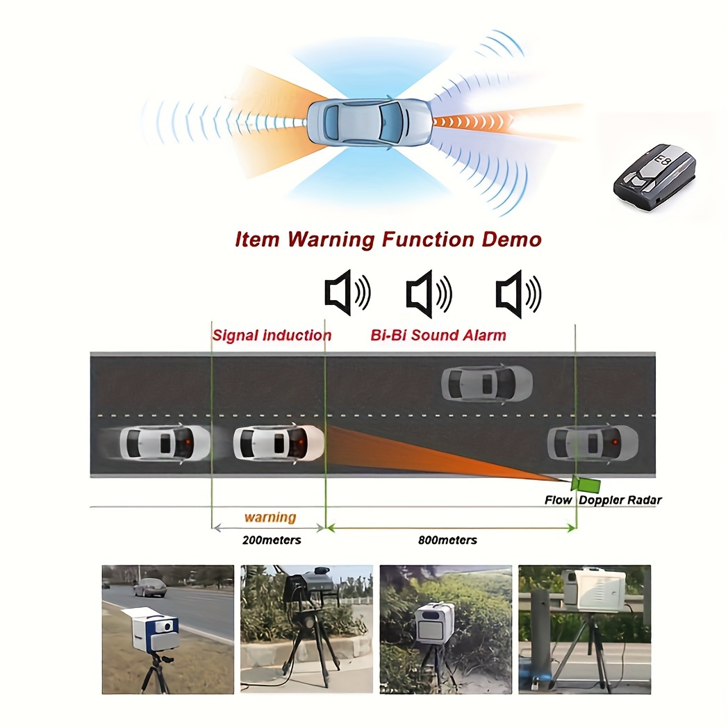 1pc Rilevatore Lidar Per Veicoli, Avviso Di Velocità Vocale, Rilevamento  Automatico A 360 Gradi, Sistema Di Allarme Di Velocità, Display A LED,  Modalità Città/autostrada - Guida Sicura - Temu Italy