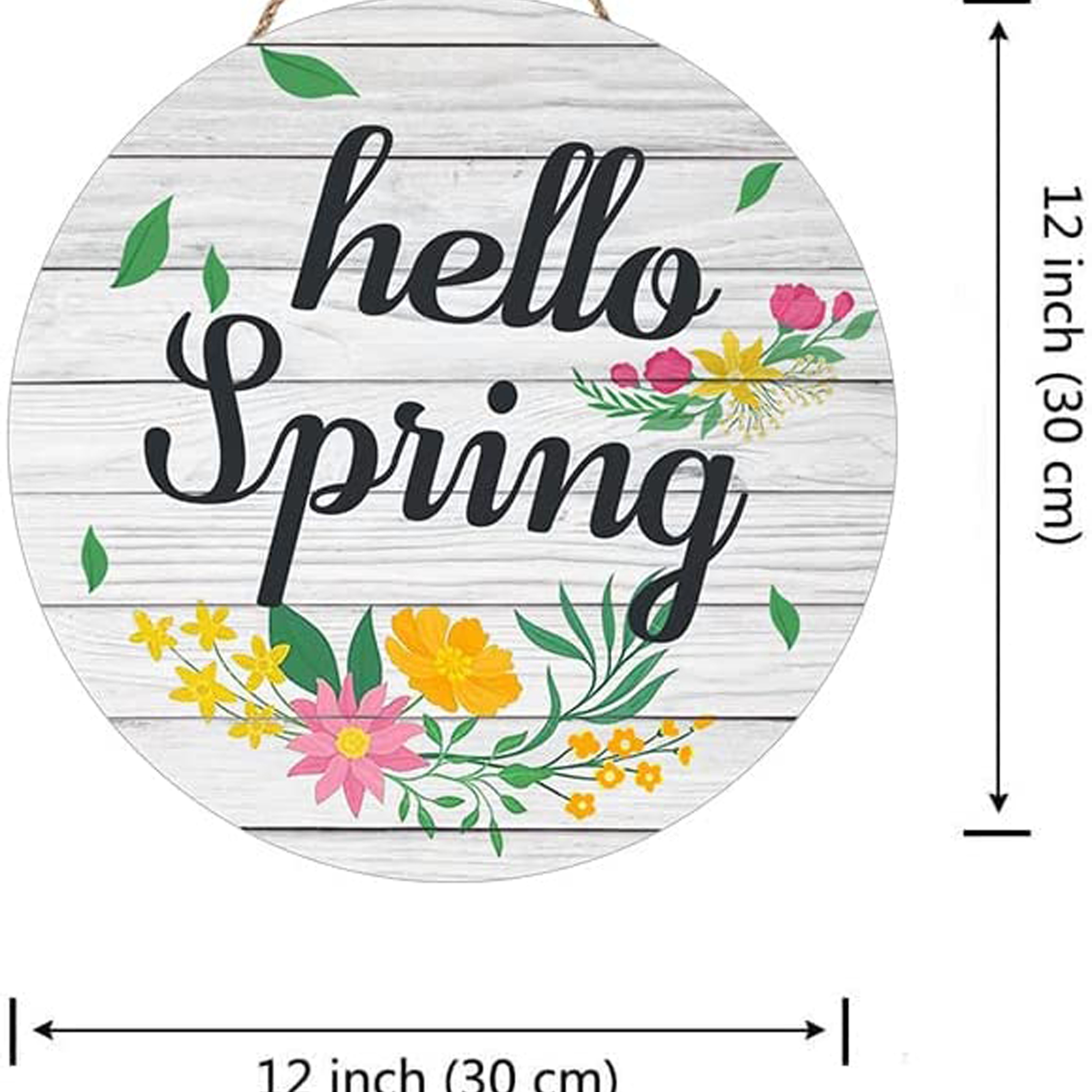 Hello Spring Door Hanger – Rustic Eve