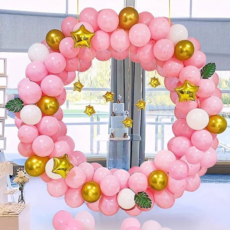 BALLON DECORATIF,150cm--Arche à ballons ronde en plastique, bricolage,  cadre de couronne, support de ballon, Base circulaire, décora
