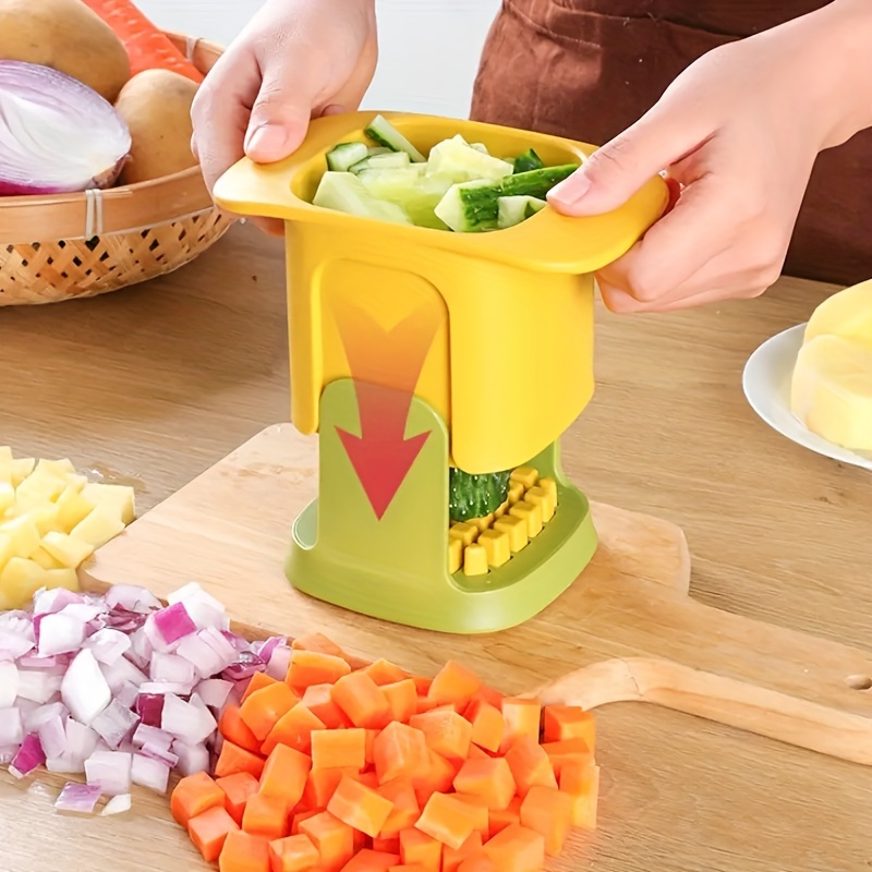 Kitchen mandolin slicer, vegetable slicer-food dicing machine and vegetable  chopper are suitable for potatoes, fruits, onions, cucumbers, etc. :  : Home