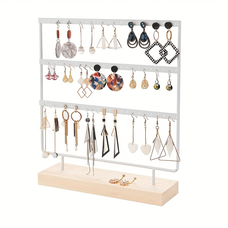 Metal 3 Tier Earrings Organizer Display Stand