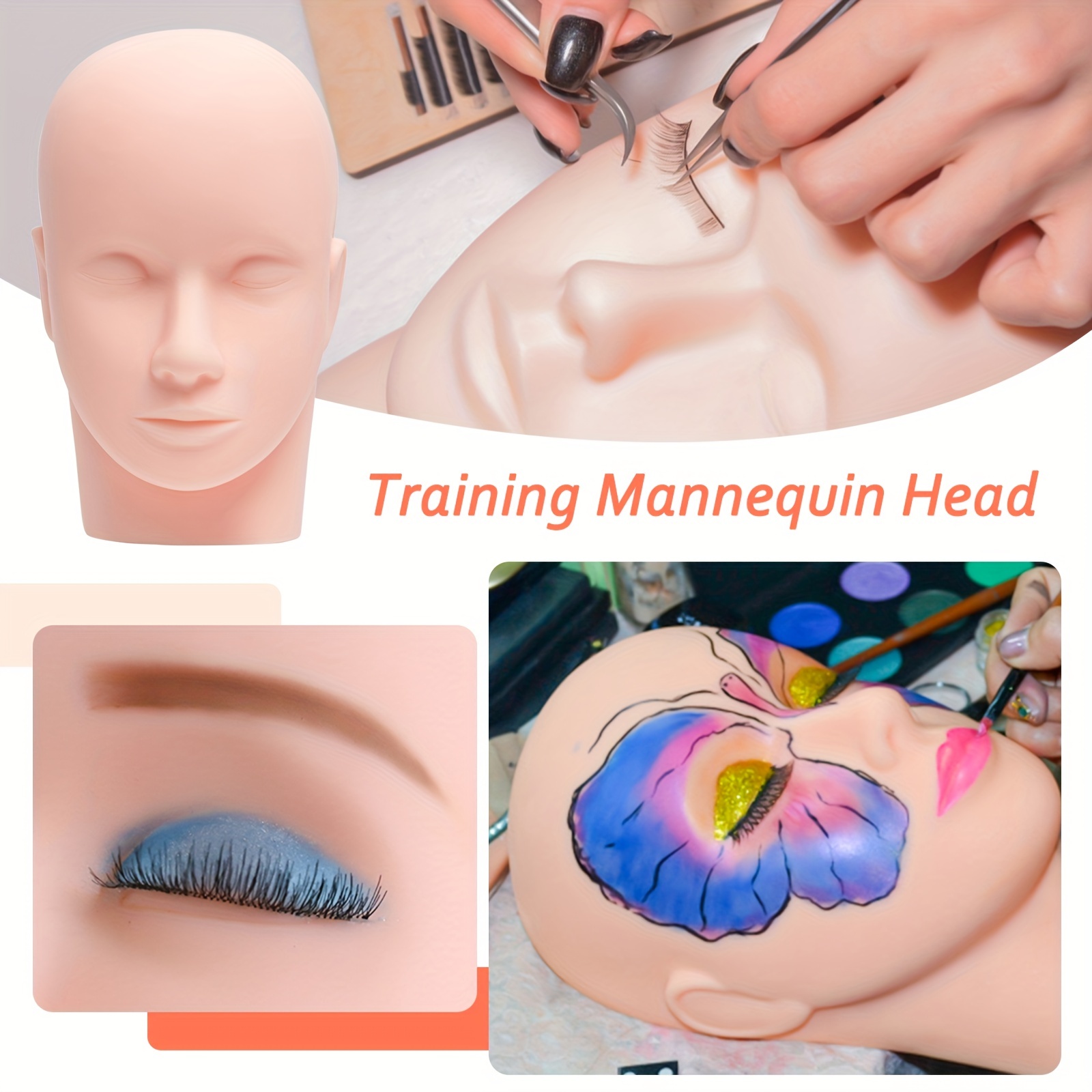 Mannequin Head Eyelash Training Head For Eyelash - Temu