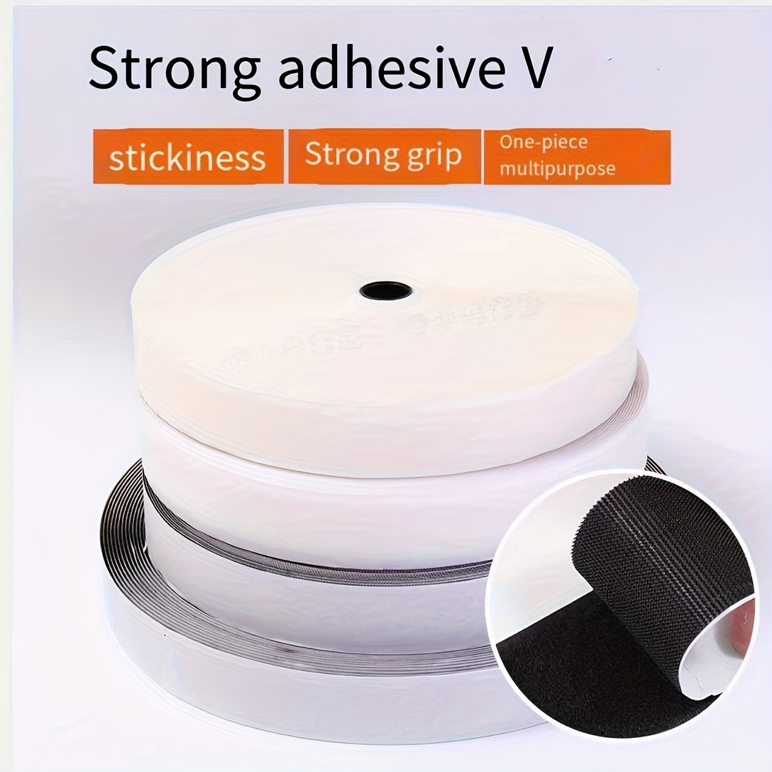 Self Adhesive Hook & Loop Sticky Back Tape Kit - 25 Feet - 1 inch