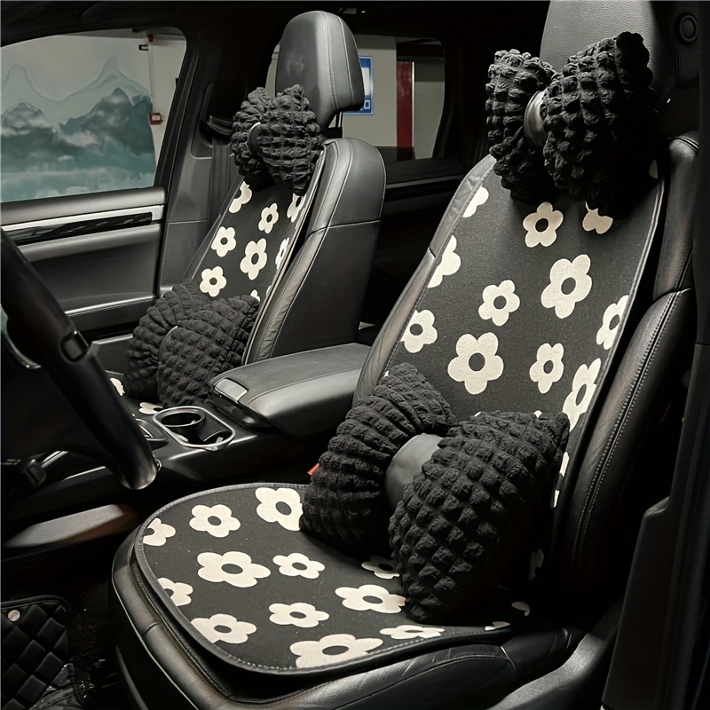 Cute Flower Pattern Car Seat Cushion: Anti skid season - Temu United Arab  Emirates