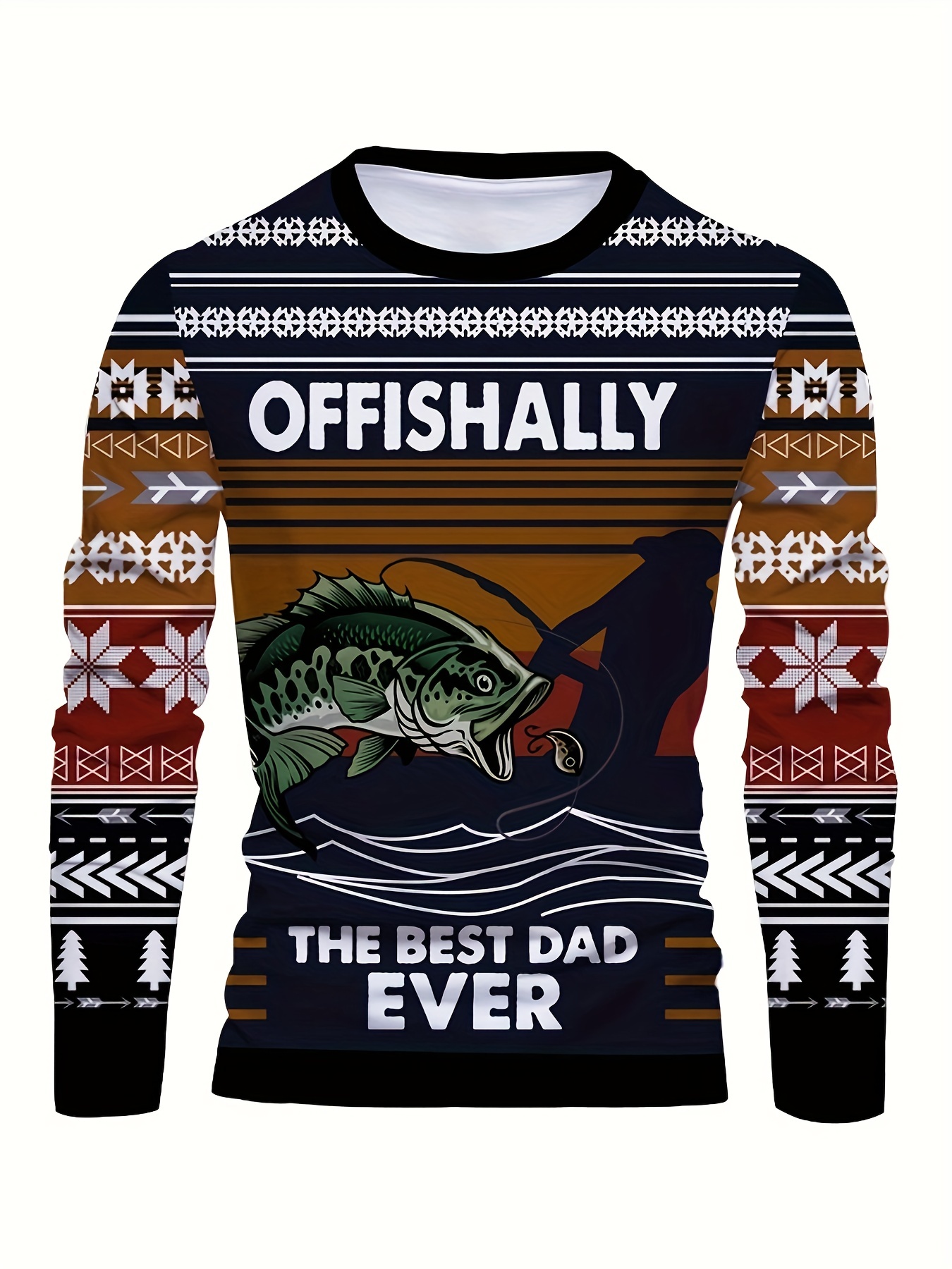 Personalized Christmas Fishing Long Sleeve Fishing Shirt For - Temu