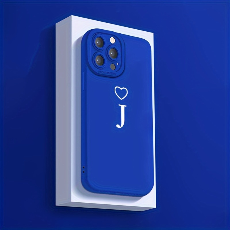 

Letter J Design Soft Silicone Phone Case For 14 13 12 11 Xr Xs X 7 6 8 Plus Pro Max Mini
