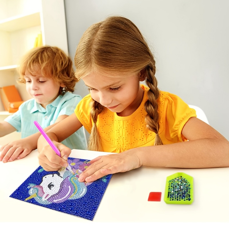5d Diamond Painting Kit For Kids With Wooden Frame Art And Crafts