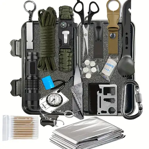 13 in 1 survival Gear kit Set Outdoor Camping Travel Survival