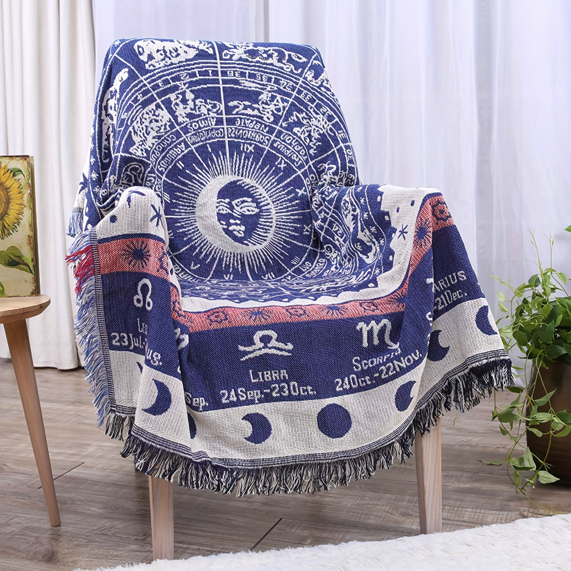 Zodiac woven throw online blanket