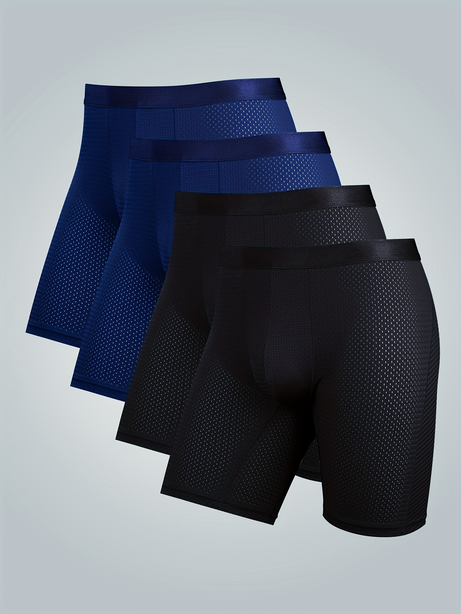 Men's Underwear Sexy Soft Comfy High Stretch Boxer Briefs - Temu