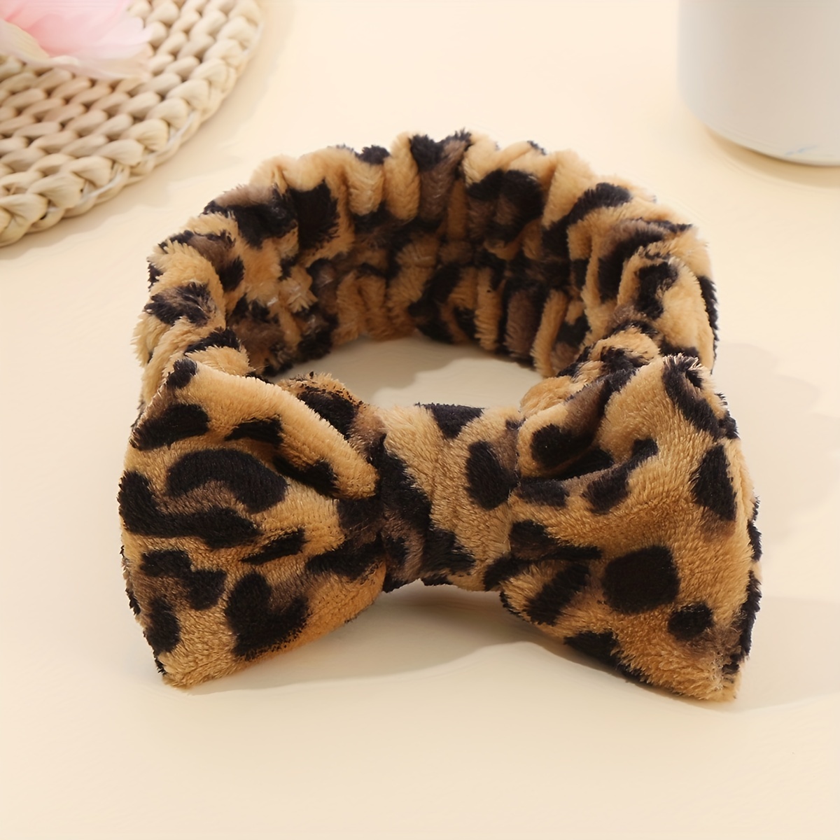  FOMIYES 6Pcs knotted headband leopard decor leopard