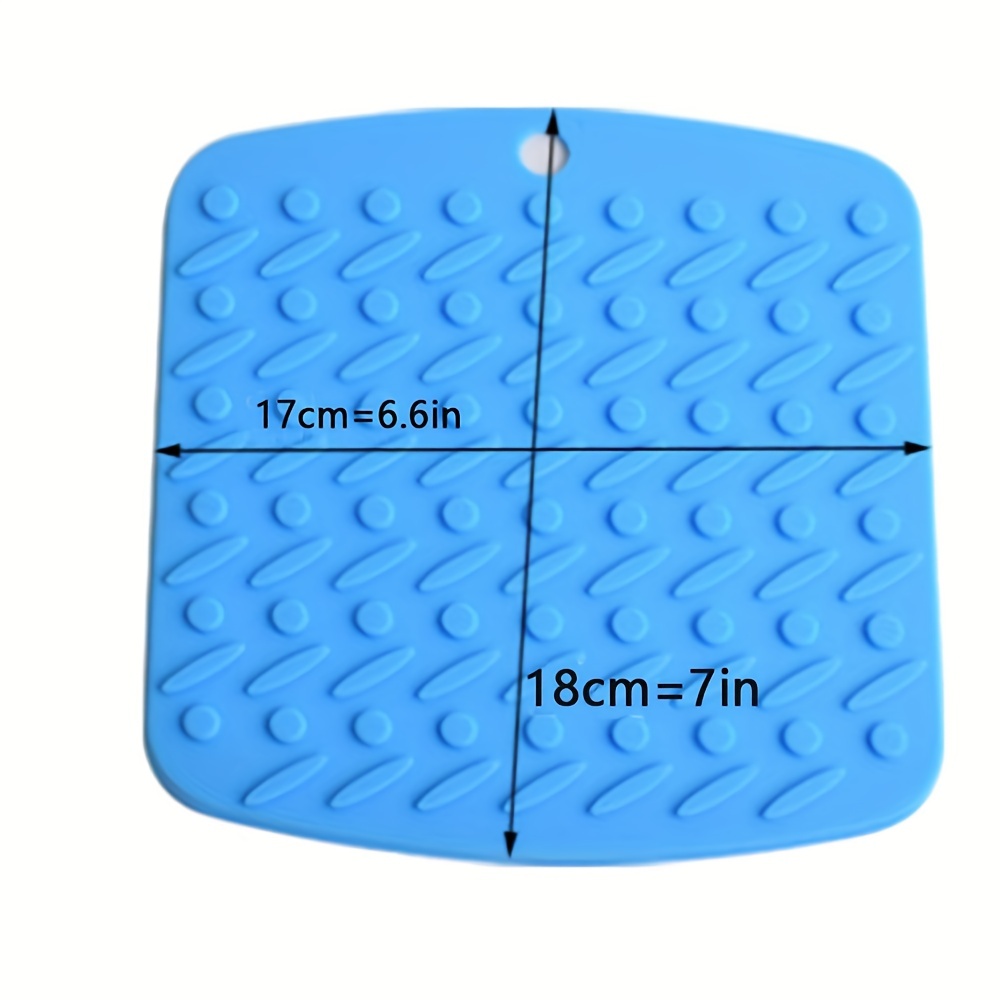 Silicone Dish Drying Mat Multiple Usage Anti-slip Soft Silicone Coaster  With Water Collector Heat-resistant Square Table Placemat Kitchen - Temu