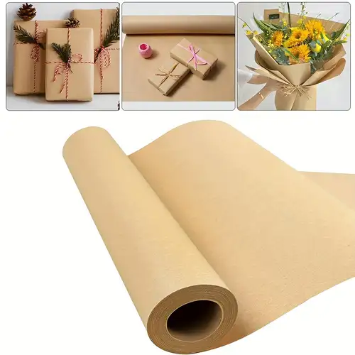 Brown Kraft Blank Paper Roll, Origami, Gift Wrap, Crafts Art, Canvas,  Packing Paper Scrap-booking Recycled Free Shipping 