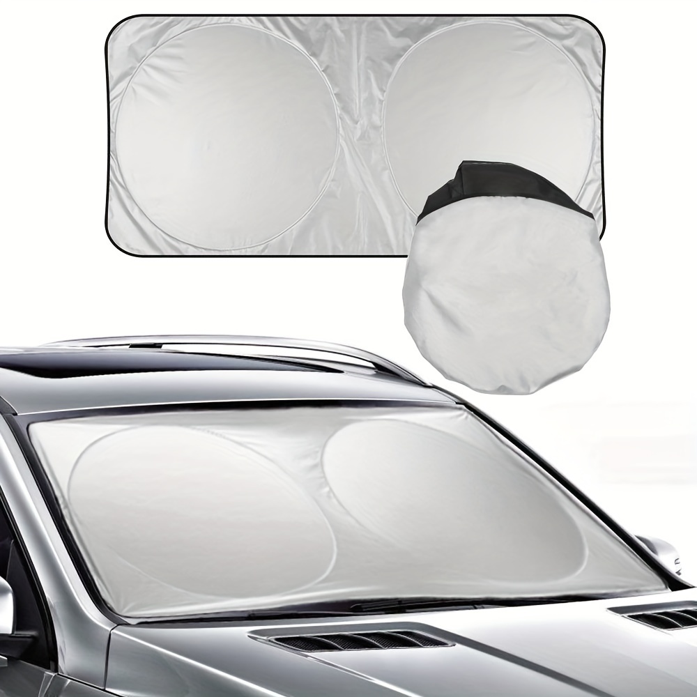 RV Car Sunshade With Polyester Material Front Windshield Sun Shade Sun Heat  Cover Protector Car Sun Visor Auto Interior Accessories