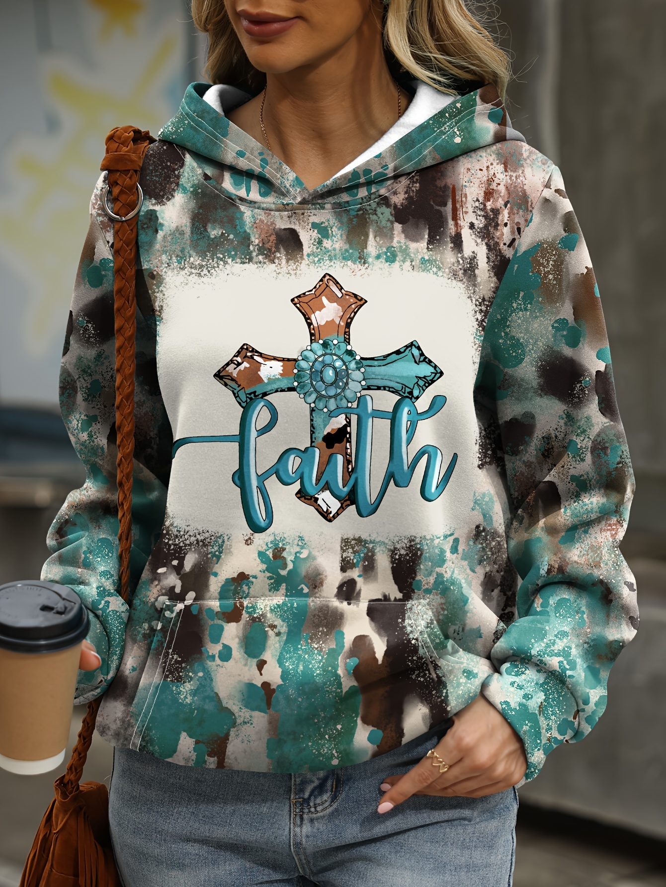 Women's faith best sale hoodie sweatshirt