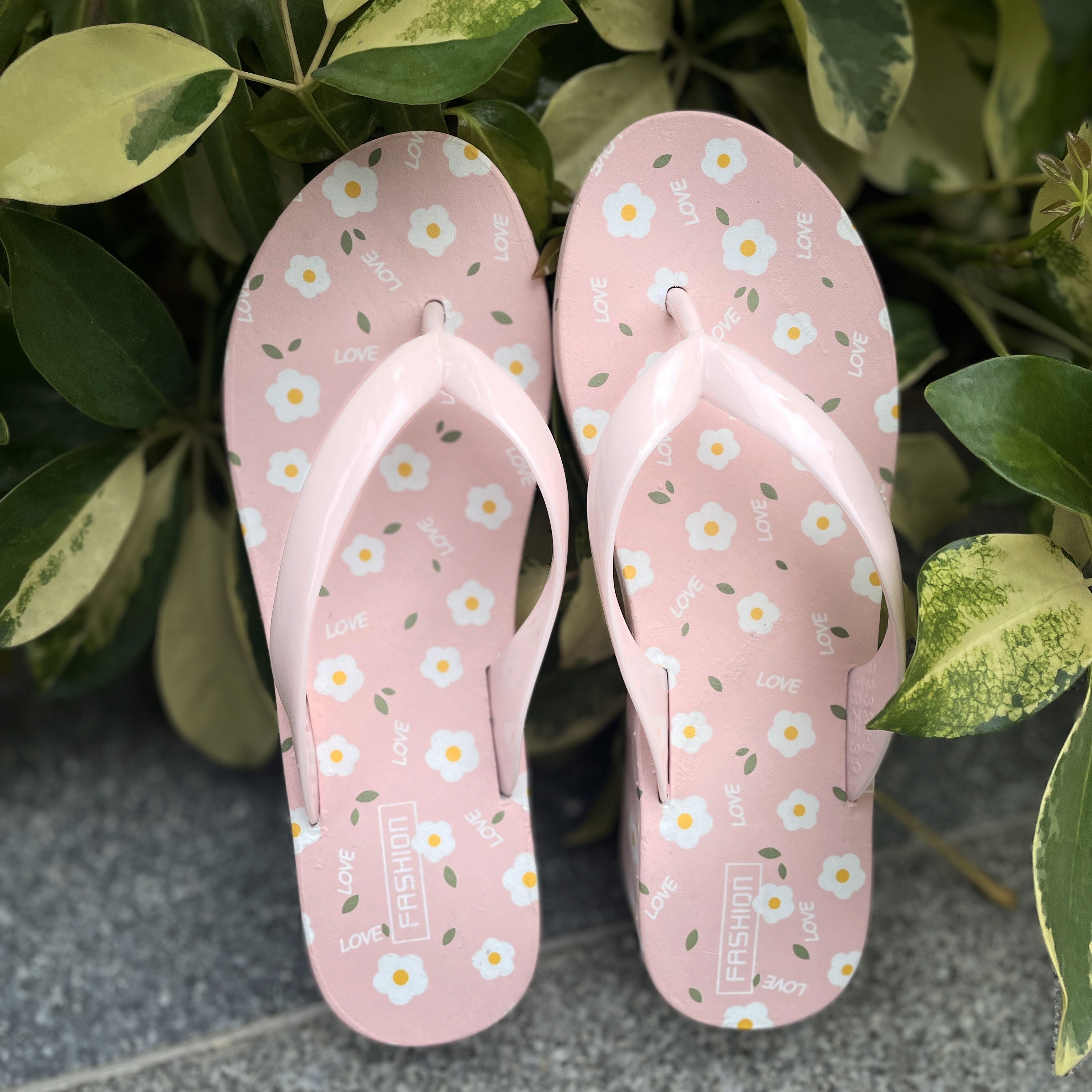 Women's Floral Decor Flip Flops, Slip On Casual Platform Non-slip Slides,  Vacation Beach Summer Wedge Shoes - Temu United Kingdom