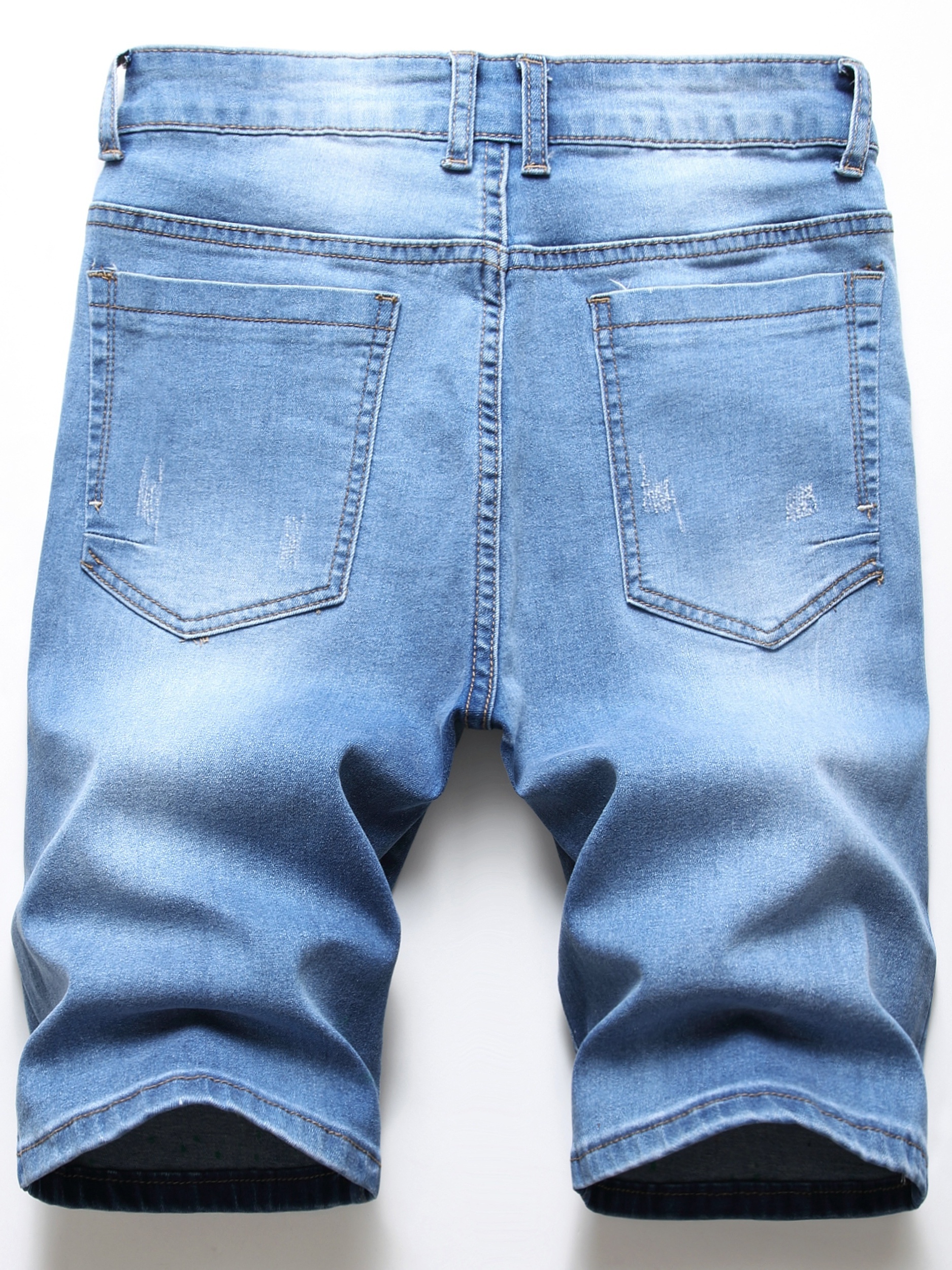 Vintage light blue denim shorts for men