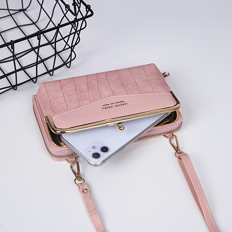 Kiss Lock Coin Purse, Women's Stylish Zipper Small Wallet With Multi Card  Slots Artificial Leather Small Storage Bag With Wristlet