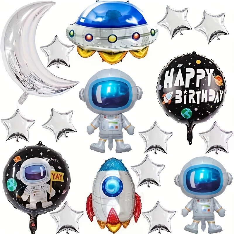 Cinco globos alienígenas, globo espacial, fiesta espacial, globo  astronauta, globo cohete, cumpleaños espacial, decoración alienígena,  fiesta galaxia -  México