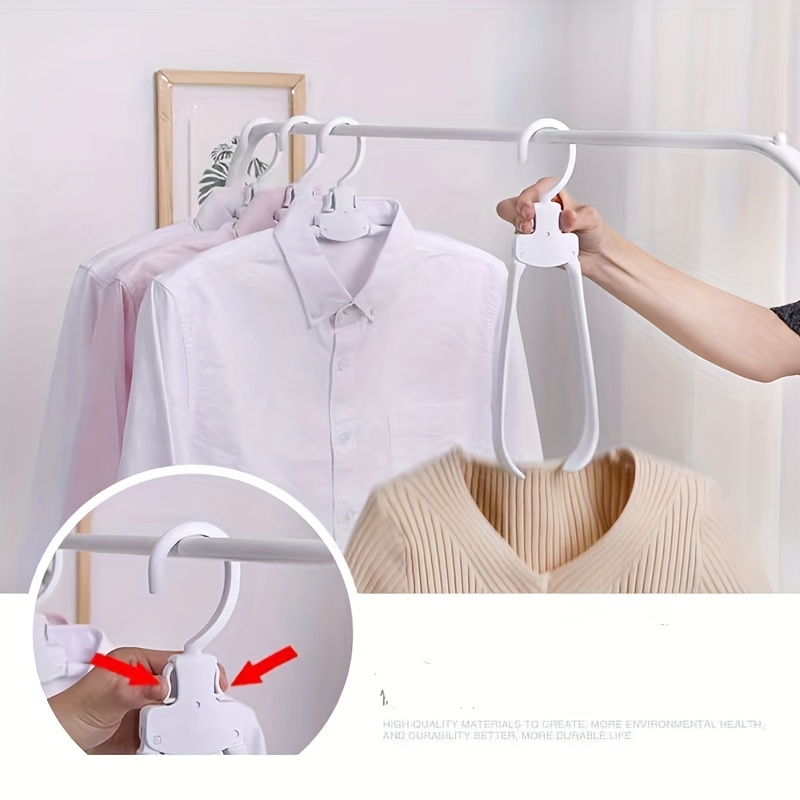 Wide Shoulder Clothes Hanger Traceless Plastic Clothes - Temu