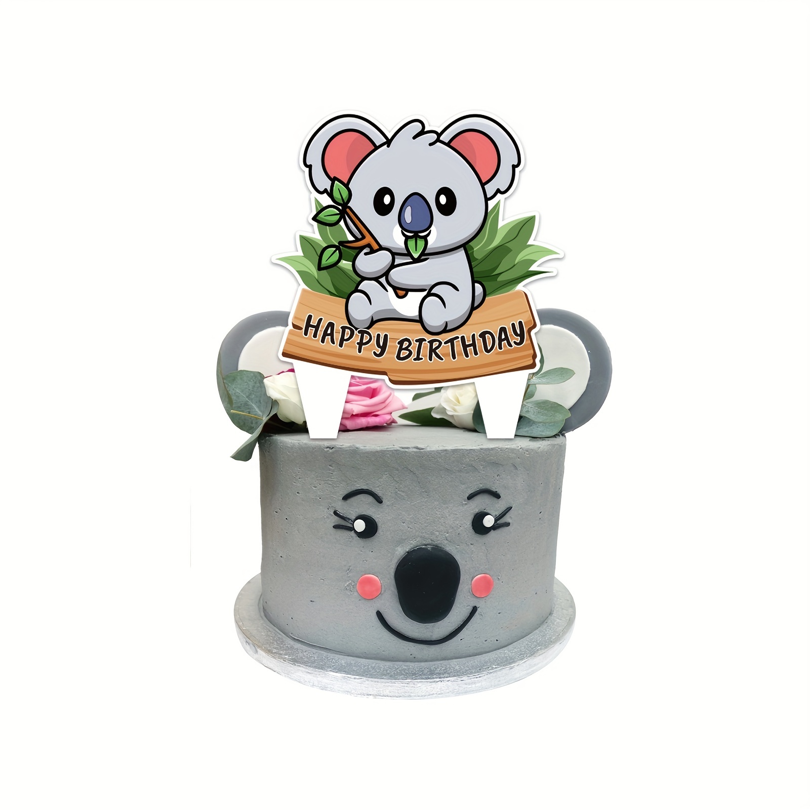 Cake Topper Koala Personalized Name Cake Topper Koala Birthday