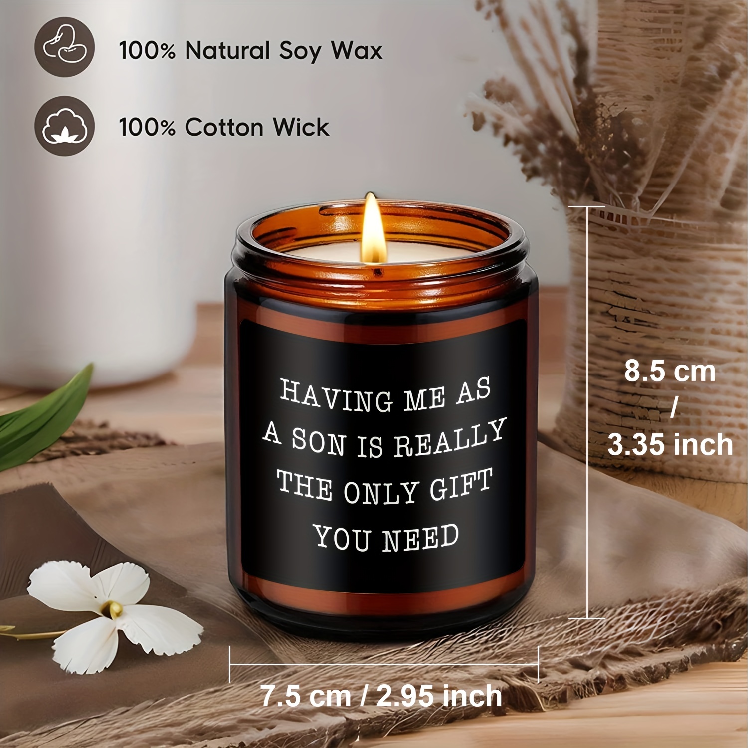 Personalized Soy Wax Candle gifts for Mom