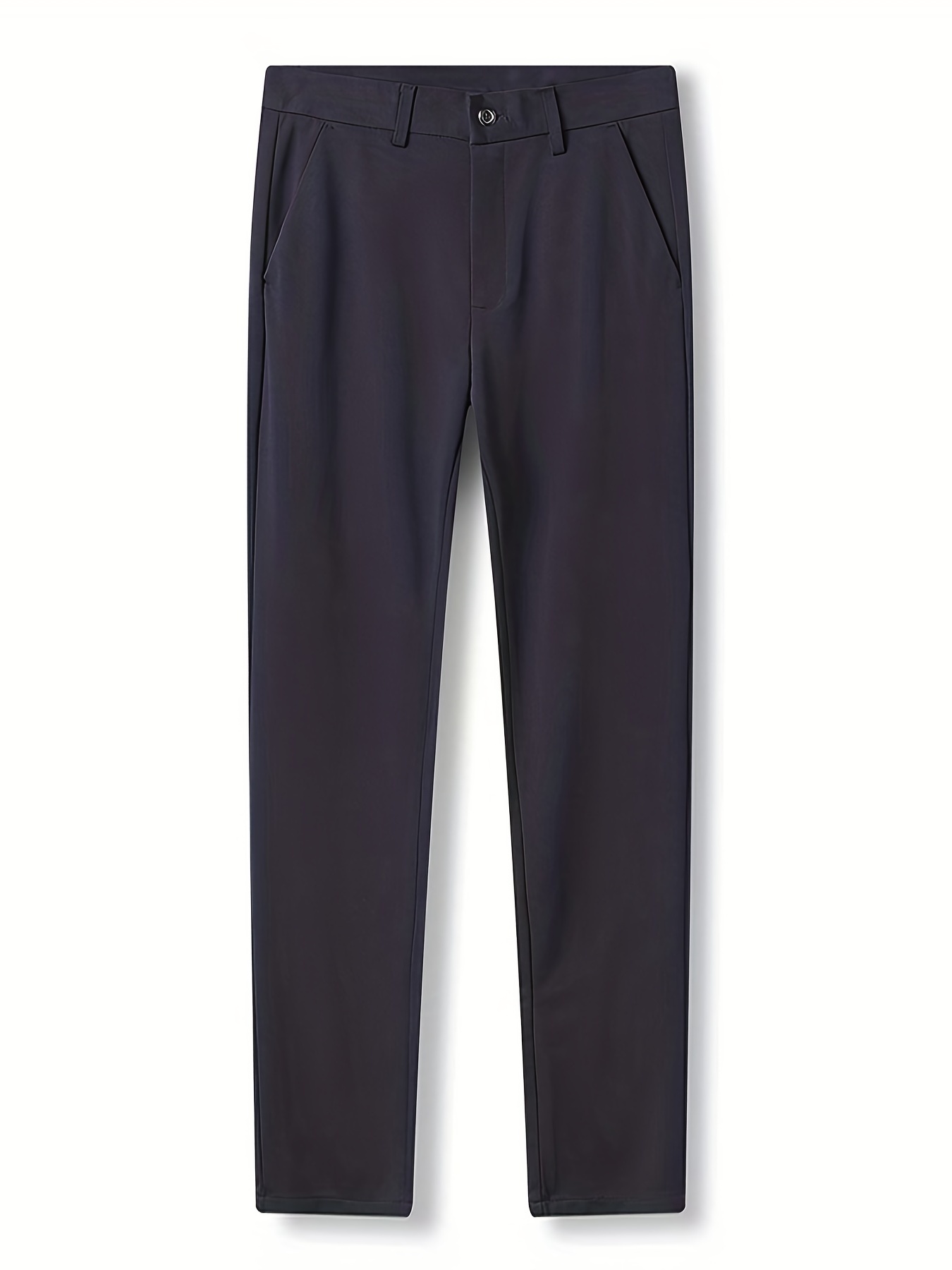 autumn winter thickened fleece lined elastic dress pants - Temu Portugal