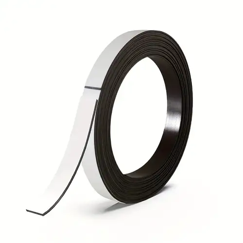  Flexible Magnetic Tape - 1 Inch x 10 Feet Magnetic Strip with  Strong Self Adhesive - Ideal Magnetic Roll for Craft and DIY Projects -  Sticky Magnets for Fridge and Dry