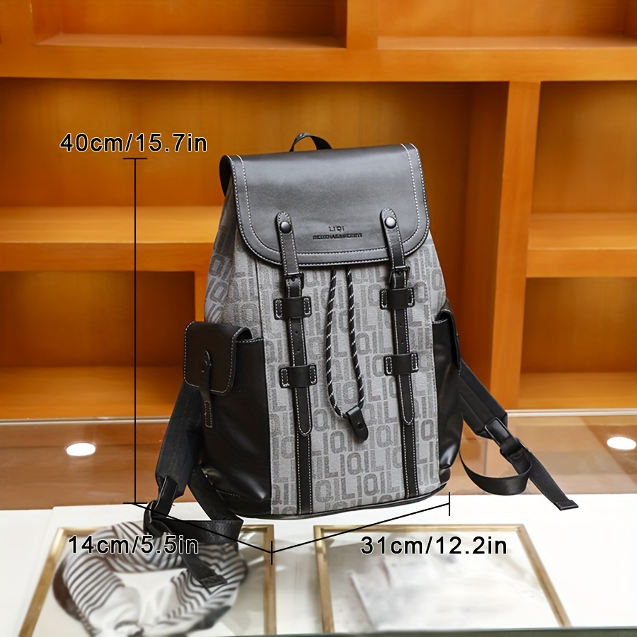 Pu Leather Large Capacity Backpack, Travel Laptop Backpack, School Bag For  Middle High School College Student - Temu Austria