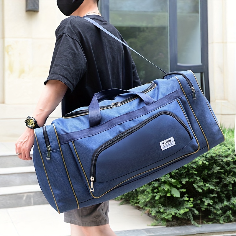Fashion Large Capacity Gym Bag Waterproof Travel Duffel Bag - Temu Canada