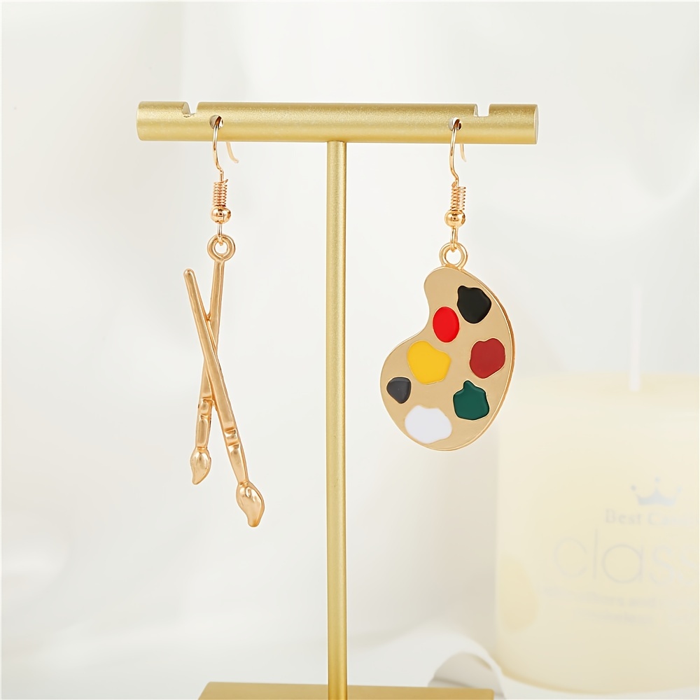 Bee Flower Rhinestones Drop Earrings