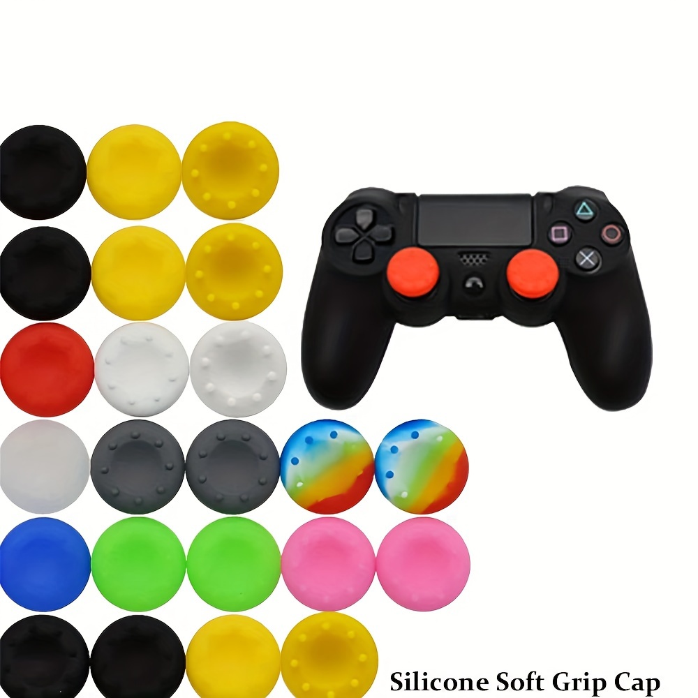 

30pcs For Ps5 Ps4 Ps3 Series S X 1 Switch Pro Silicone Rubber Thumbstick Caps Case Covers Analog Controller Stick Grips Birthdays Easter Boys Girlfriend Gift