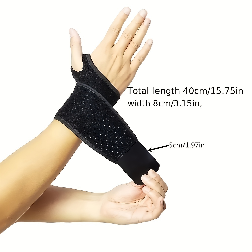 HiRui 2 Pack Wrist Compression Strap and Wrist Brace Sport Wrist Support  for Fitness, Weightlifting, Tendonitis, Carpal Tunnel Arthritis, Pain  Relief-Wear Anywhere-Adjustable (Black)