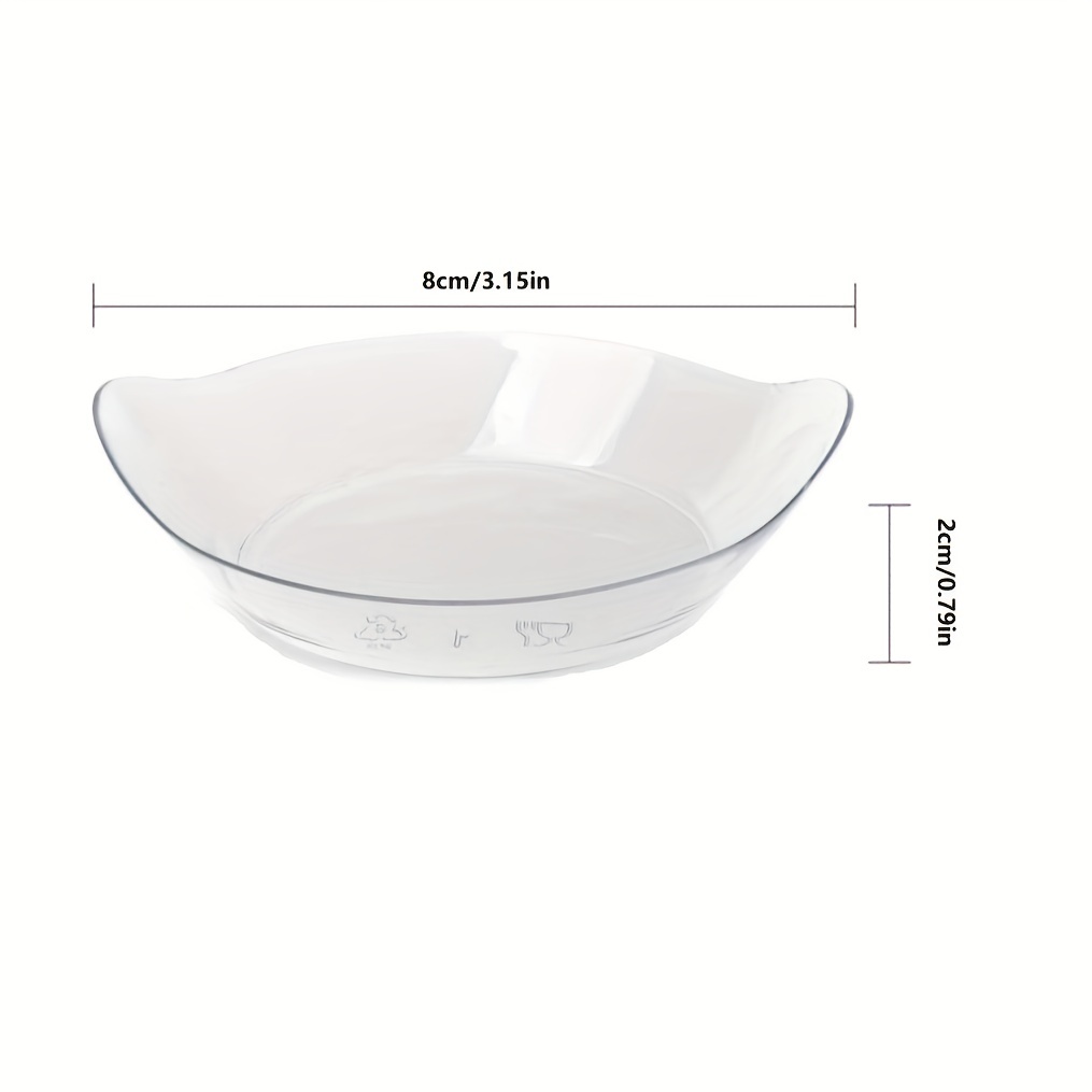 Mini Appetizer Plate Meal Prep Bowls Plastic Ramekins Bowls - Temu