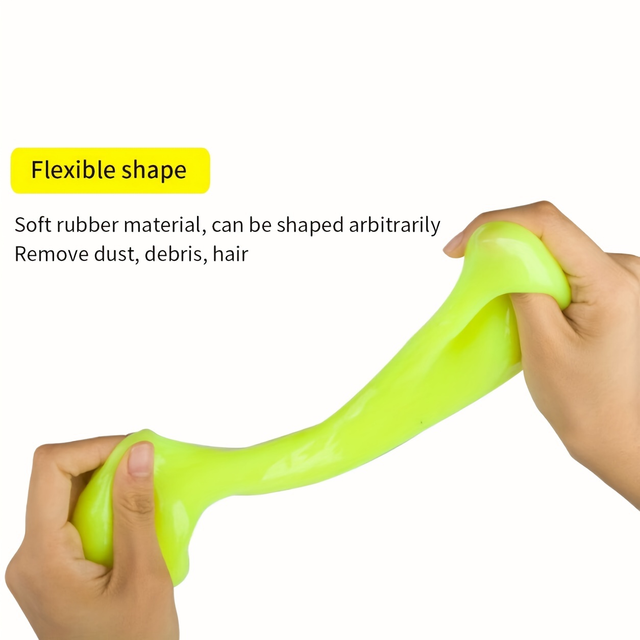 Wazood Super Clean Magic Cleaning Slime Gel Dust Remover Flexible Reusable  Soft Glue for Car for Computers Laptops Mobiles (Super Clean) 100 Gram + 30  Gram green Vehicle Interior Cleaner Price in