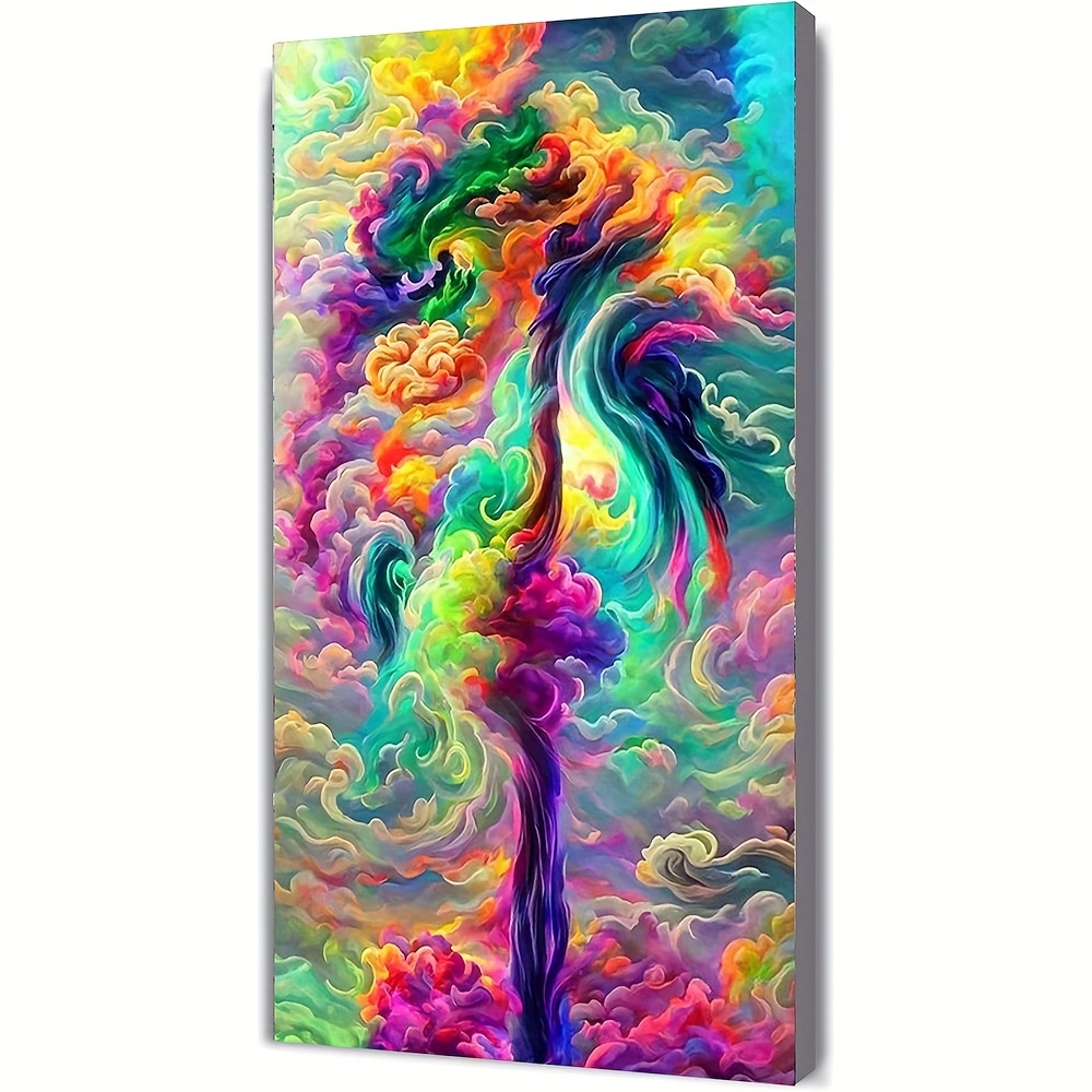 Abstract Cloud Large Artificial Diamond Painting Kits For - Temu