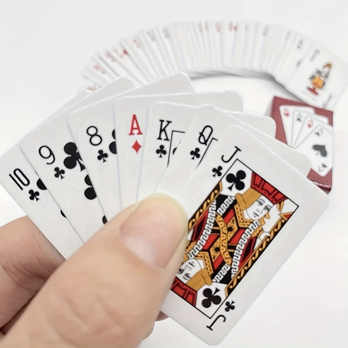 Playing Poker Cards Portable Mini Small Poker Interesting Playing