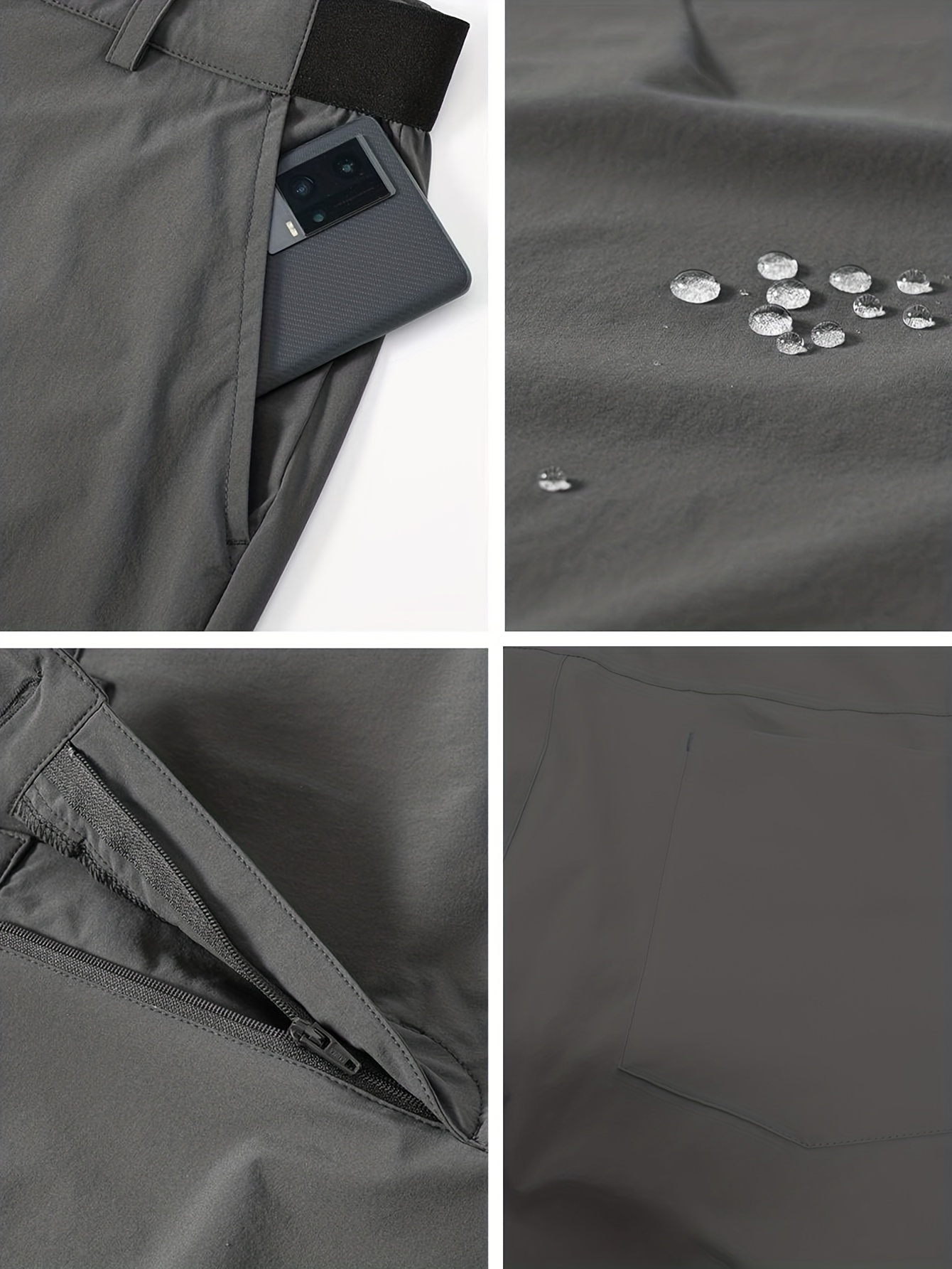 MELOO Pantalones de golf para hombre, elásticos, ajustados, resistentes al  agua, para el trabajo, casuales, bolsillos