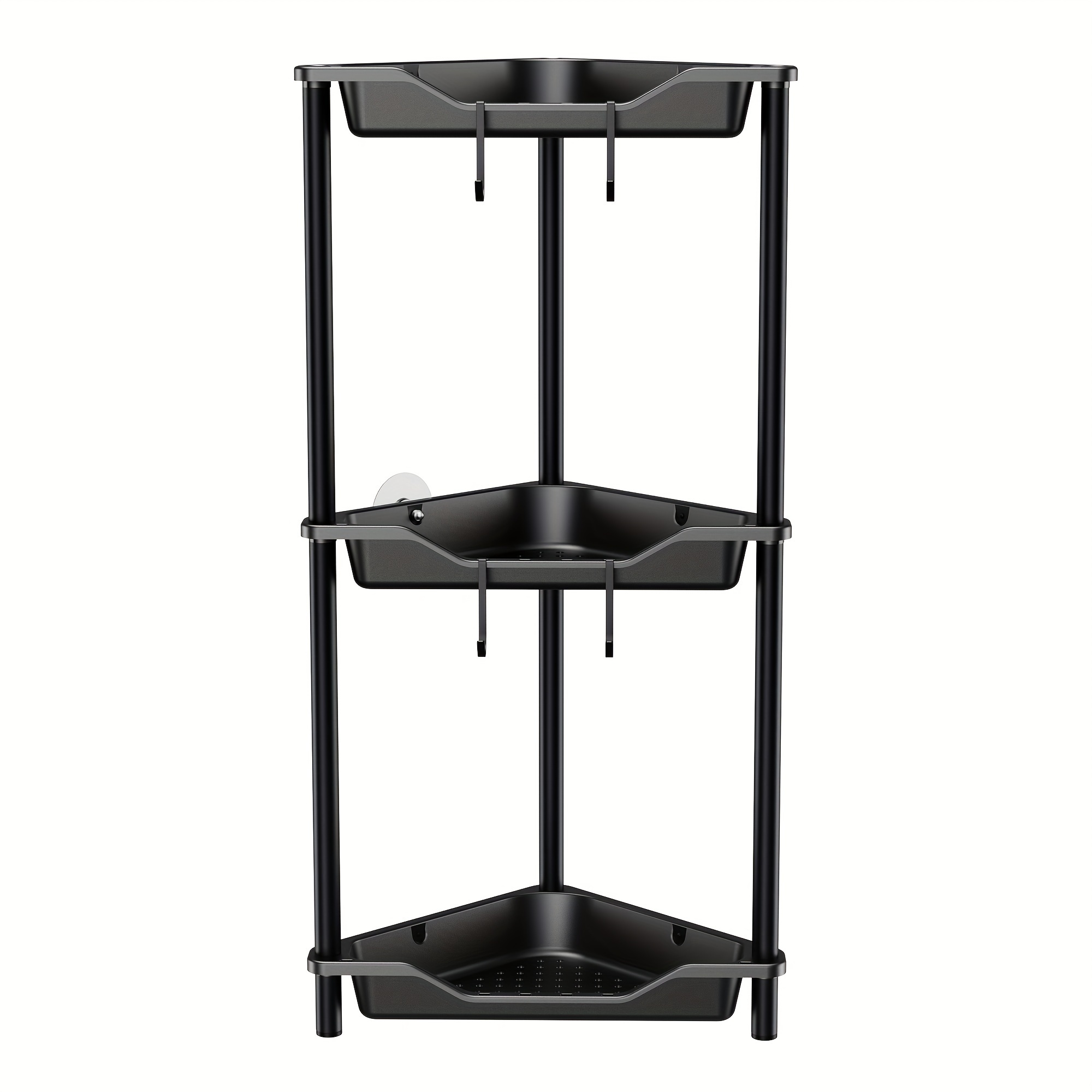 Plastic Metal Corner Shelf Spliced ​​floor standing Storage - Temu