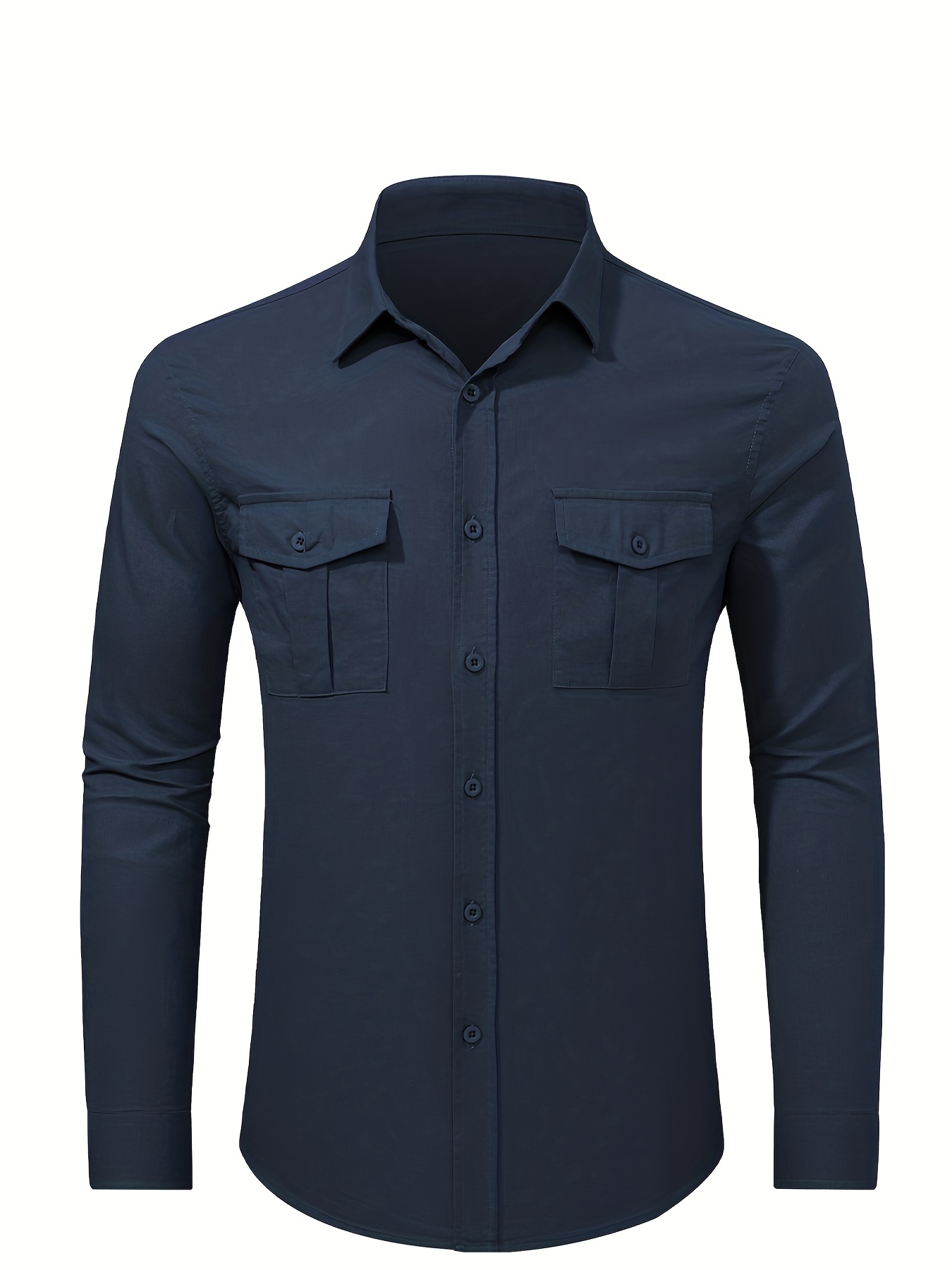  Camisa de cuello casual para hombre, blusa geométrica