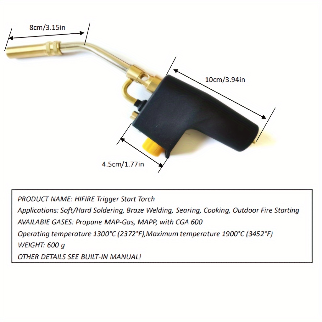 Soplete Con Llama Ajustable Y Cerradura De Seguridad Ajustable, Cocina  Soplete Antorcha Encendedor Soplete De Cocina Profesional Antorcha de Cocina, Moda de Mujer