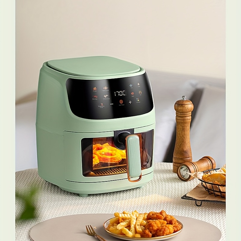 

Large Capacity Visual Air Fryer With Color Screen Touch, 6l Capacity For Toasted French Fries, Roasted Chicken, And Steak - Convenient Home Use Eid Al-adha Mubarak