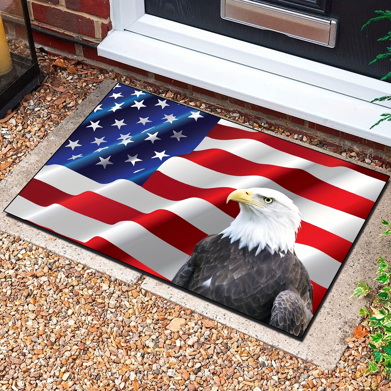 American Flag Outdoor Doormat Patriotic Rugs Machine - Temu