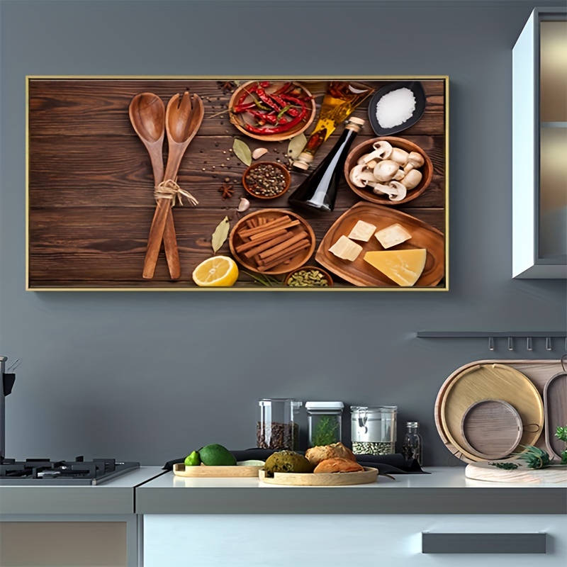 Vintage Spice And Spoon Canvas Wall Art Set - Perfect Kitchen Decor For  Your Home - Temu